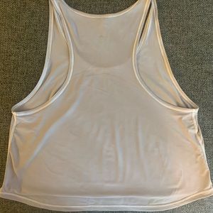 Lululemon cropped light grey top size 8